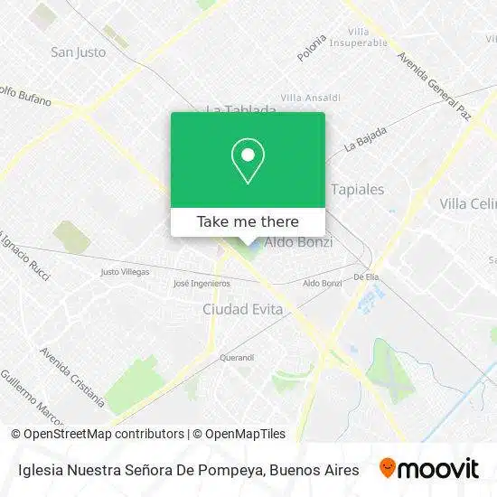 horarios de misas en Iglesia Nuestra Señora de Pompeya en Ciudad Evita (La Matanza)