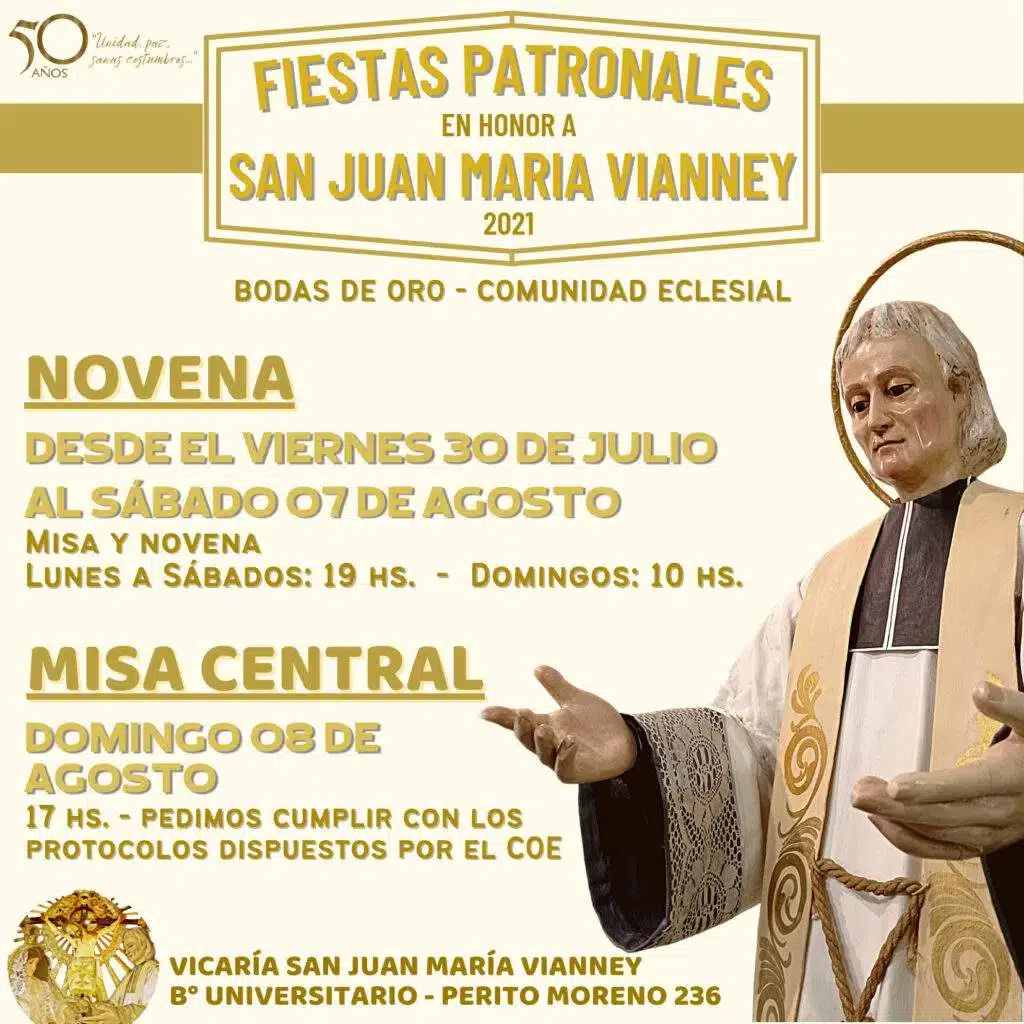 Iglesia Vicaría San Juan María Vianney 1 horarios de misas en Iglesia Vicaría San Juan María Vianney en Salta
