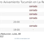 horarios de misas en Iglesia de San Rafael Arcángel en Lules