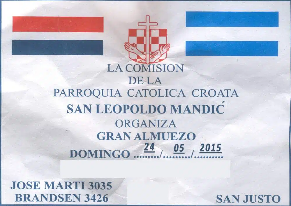 horarios de misas en Parroquia Centro Croata Lepoldo Mandic en San Justo