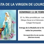 horarios de misas en Parroquia Nuestra Señora de Lourdes en Mariano Acosta