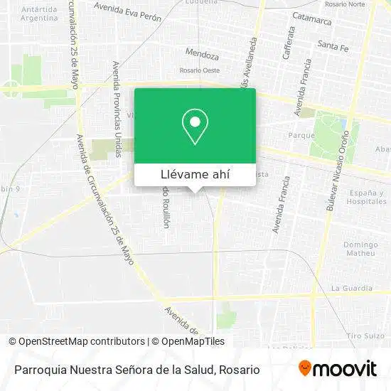 horarios de misas en Parroquia Nuestra Señora de la Salud en Rosario