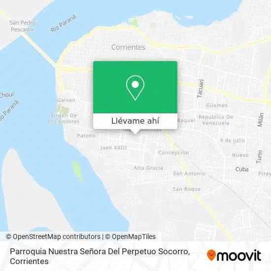 horarios de misas en Parroquia Nuestra Señora del Perpetuo Socorro en Corrientes