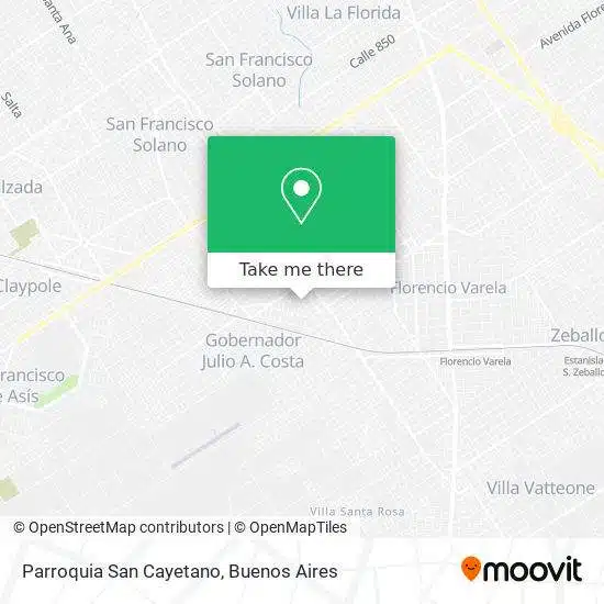 horarios de misas en Parroquia San Cayetano en Florencio Varela