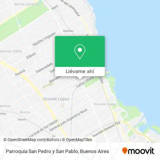 horarios de misas en Parroquia San Pedro y San Pablo en Olivos